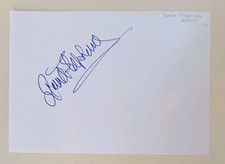 David Shepherd - Wildlife Artist Personally Signed Page AFTAL COA