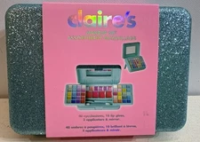 NEW Claire's Makeup Set Assortment 40 Eyeshadows 10 Lip Gloss 2 Applicators