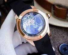 Corum Big Bubble 47mm Blue Dial Automatic Mechanical Men's Watch