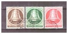 Berlin 1951 Einweihung Freiheitsglocke Mi.75-77 gestempelt