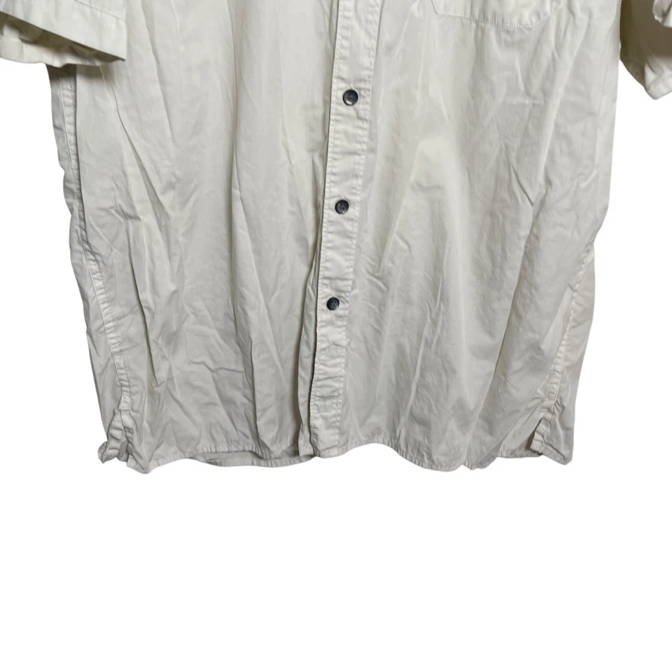 The Territory Ahead Shirt Men's XL Beige Button Up Collared Short Sleeve Top - Image 3 of 4