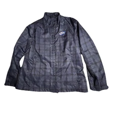 2000s  Style North End Bud Light Womens Jacket Blue Full zip Lightweight Size XL