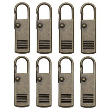 Zipper Pull Replacement, 8 Pcs Detachable Metal Zipper Tab Repair Kit Handle ...