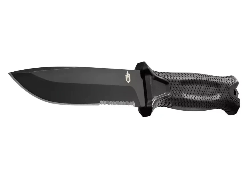 Genuine Gerber LMF II Infantry Military Pig Survival Serrate Knife - Black - Image 2 of 4