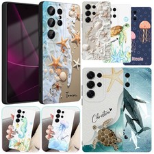 Sea Animals Personalised Cover For Samsung Galaxy S25 S24 S26 A36 A16 Soft Case