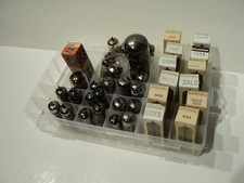 Realistic, West, GE Tube Lot 40 Pcs. for TV, Radio, Amplifiers Some w/Parts s