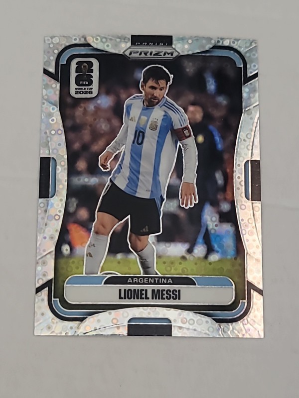 LIONEL MESSI 2026 Prizm FIFA World Cup Silver Disco SP Argentina #10