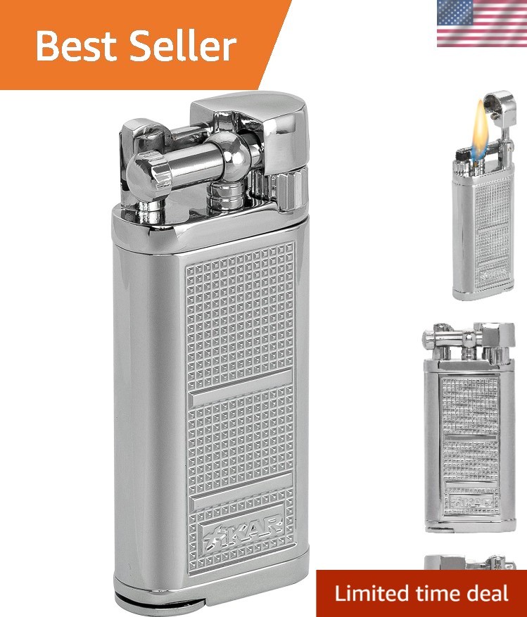 - Luxury Refillable Butane With Hinged Ignition Cover