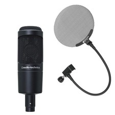 AUDIO-TECHNICA AT2035 Condenser Microphone Set with Metal Pop Filter Autechnica