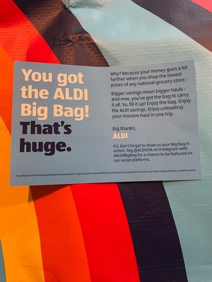 Aldi’s Big Bag Limited IN HAND Ready To Ship
