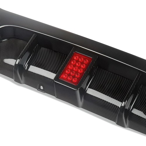 Rear Bumper Diffuser Fit For BMW E92 E93 328i 335i M Sport 2007-13 Carbon Black - Picture 10 of 10