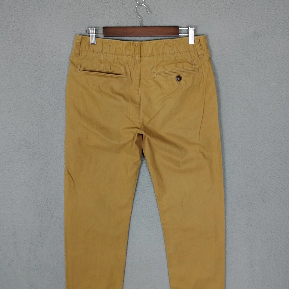 American Eagle Chino Pants Mens Size 30x34 Brown Original Straight Fit Cotton - Image 4 of 4