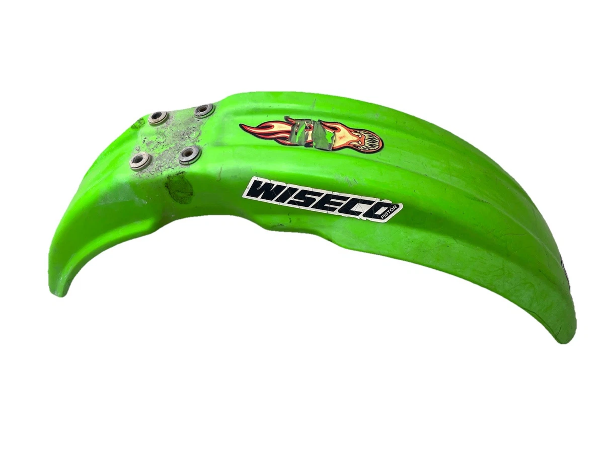 Protector De Horquilla Delantera Para Kawasaki KDX250 Y KDX200 (1991-1994), Color Blanco Translúcido, Fijación Por Pernos, Plástico Con Orificios Pretaladrados