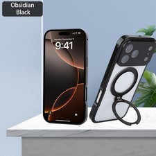 For iPhone 17 Pro Max/Air/17 Pro Magnetic Ring Stand Case with Screen Protector