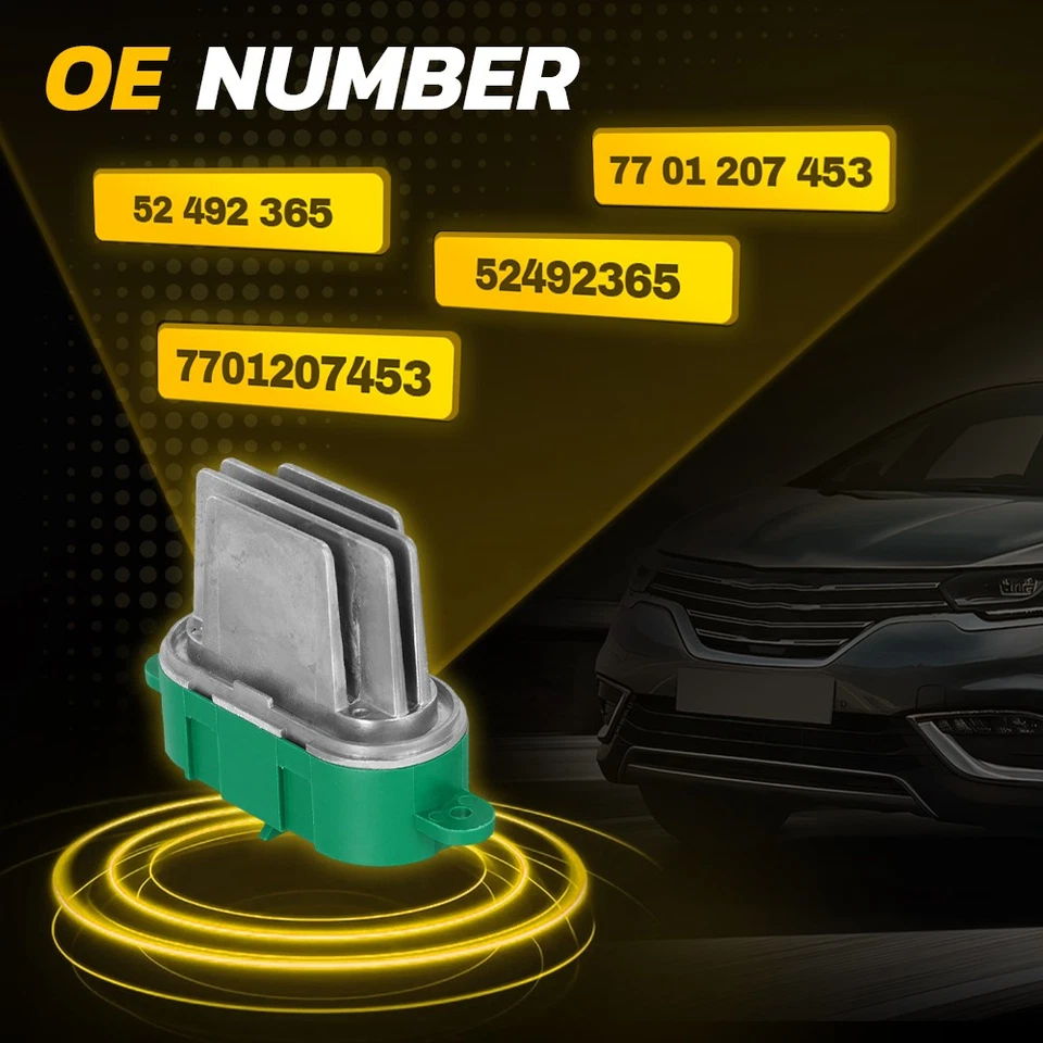 2PCS Heater Blower Motor Resistor for 2002-2022 RENAULT ESPACE IV 7701207453 - Image 3 of 4