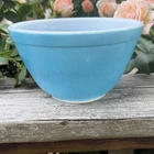 Vintage Pyrex Primary Blue 401 Small Nesting Mixing Bowl 1.5 Pint Decor 5.5”