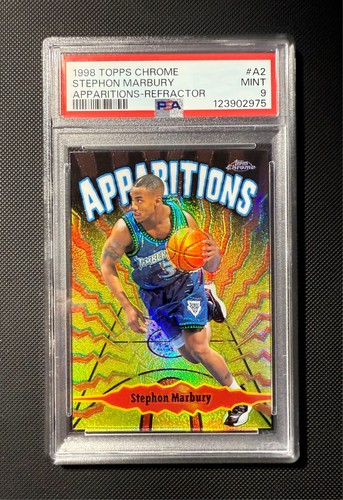 Stephon Marbury [Refractor] #A2 1998 Topps Chrome Apparitions card