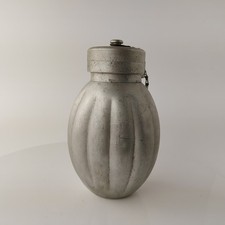 Vintage alte polnische Milit&auml;rkantine 1957 Fabryka Olkusz Polen Armee Flasche...