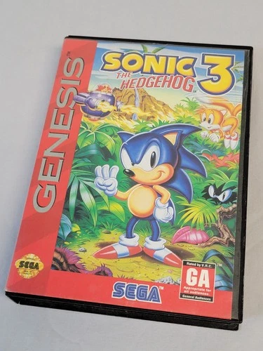 Vintage Sonic The Hedgehog 3 With Manual for Sega Genesis CIB