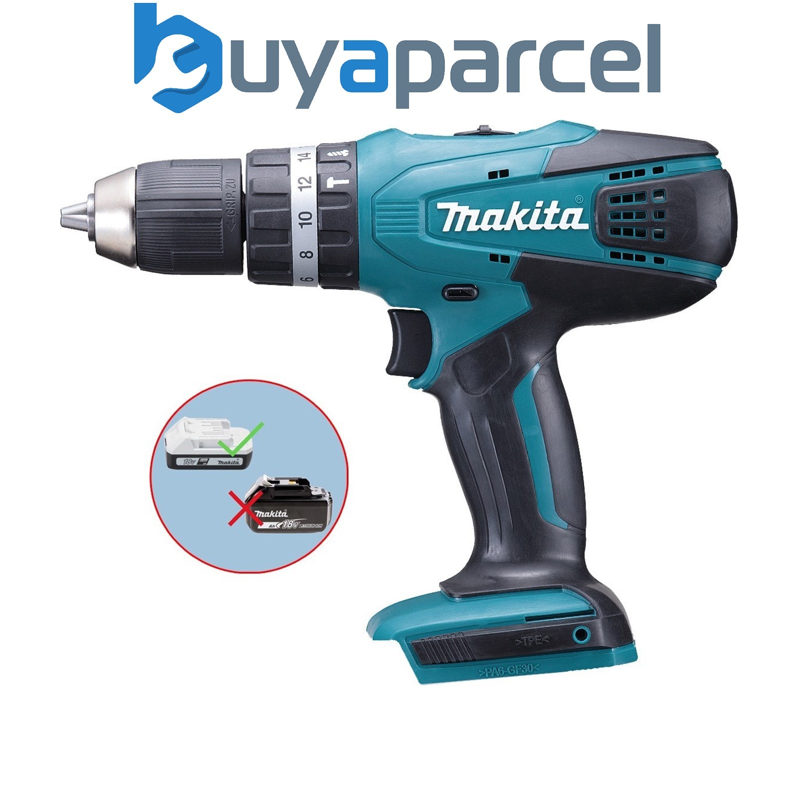 Makita HP457D 18 V Trapano a martello combinato senza fili agli ioni...
