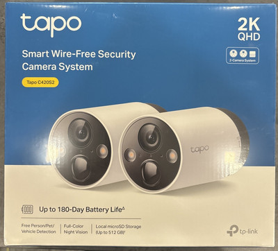 Tapo TP-Link 2K QHD Outdoor Wireless Security Camera System, C420S2 NEW/SEALED!!