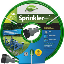 Element Sprinkler , Sprinkler and Soaker Hose Combo, 50' Length, Green
