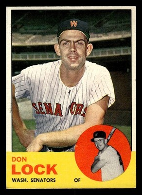 1963 Topps #47 Don Lock - VGEX-EX *TedsCardShack*
