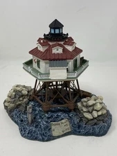 Harbour Lights Thomas Point Maryland Lighthouse # 421 Signed Younger 5”