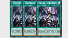 Yugioh Forbidden Droplet Playset - M/NM 1st Ed.