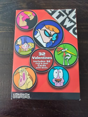 #ad #ad VALENTINES CARDS CARTOON NETWORK 32 Cards 8 different designs Sealed VINTAGE $10.45