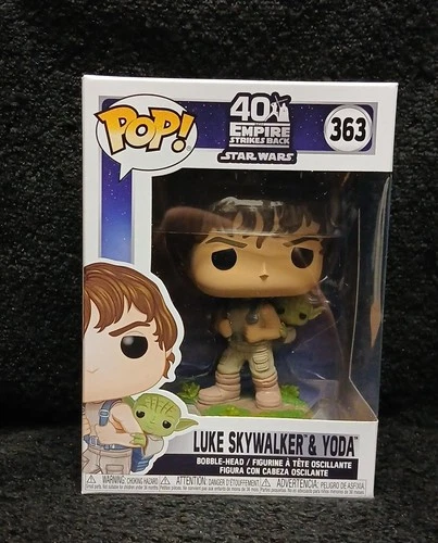 Funko Pop! Star Wars Empire Strikes Back 40th Anniv. Luke Skywalker & Yoda #363