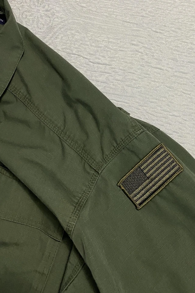5.11 Tactical Series Shirt Mens 2XL Green FIAT SWAT Uniform Patch Long Sleeve - Image 4 of 4
