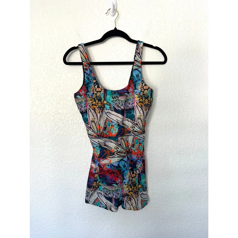 RVCA Feminino Sage Essential Unitard Tamanho Pequeno - Imagem 2 de 4