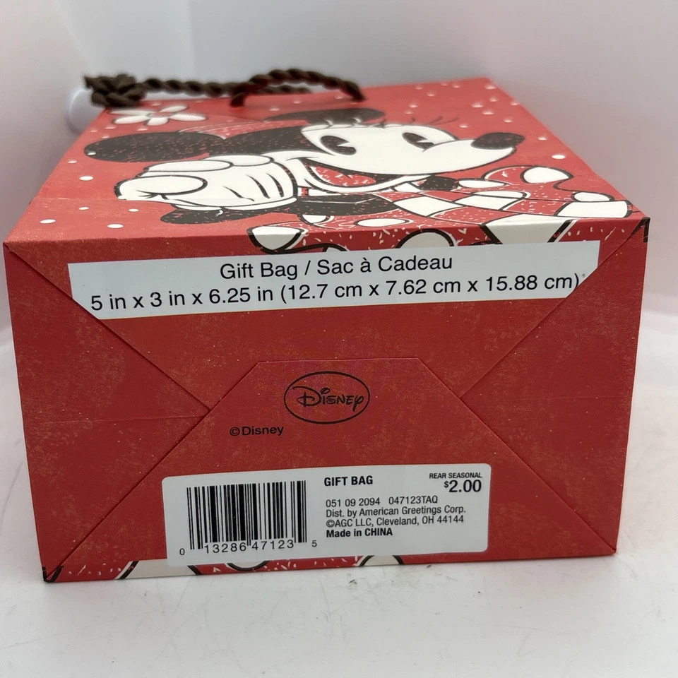 "6 nuevas bolsas de regalo Disney Minnie Mouse 5""x3""x6,25""" Foto 4 de 4