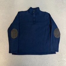 Banana Republic 1/4 Zip Pullover Mens Size XL Blue