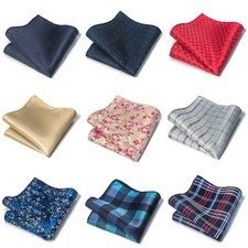 Men's Stripe Handkerchief Pocket Square Formal Suit Party Accessory Gift