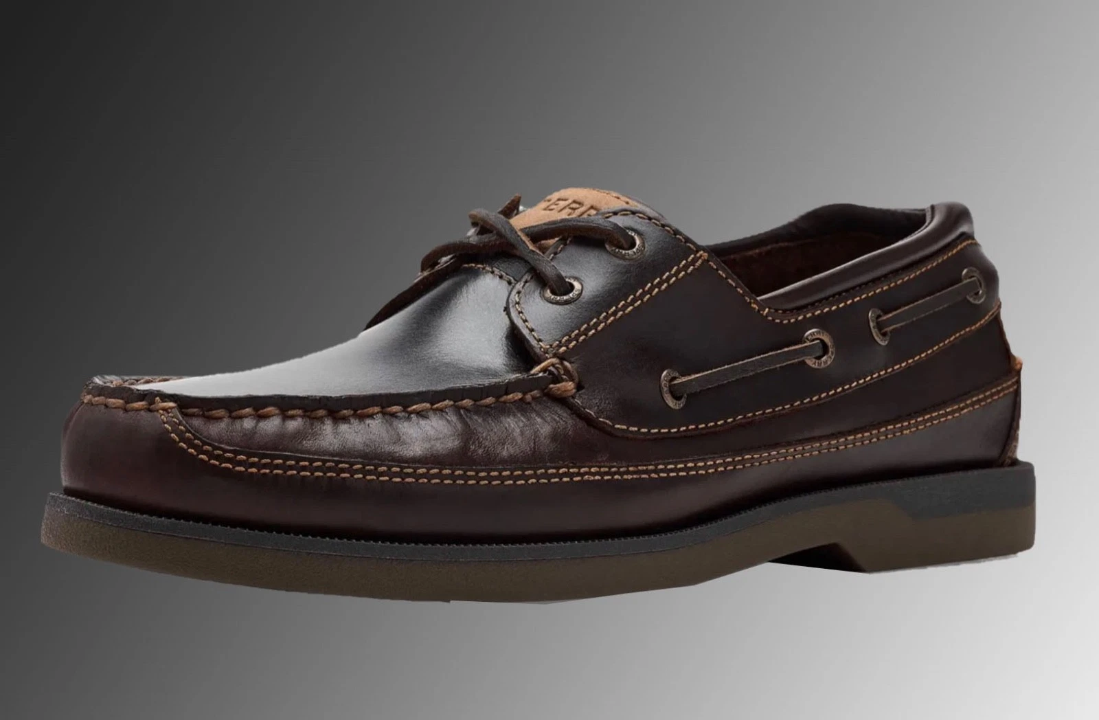 Sperry Top-Sider Mako 2-Eye Moc Boat Shoes Amaretto Men Size 9