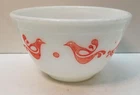 Pyrex Friendship Red Bird Mixing Bowl #401 1.5 Qt 70's
