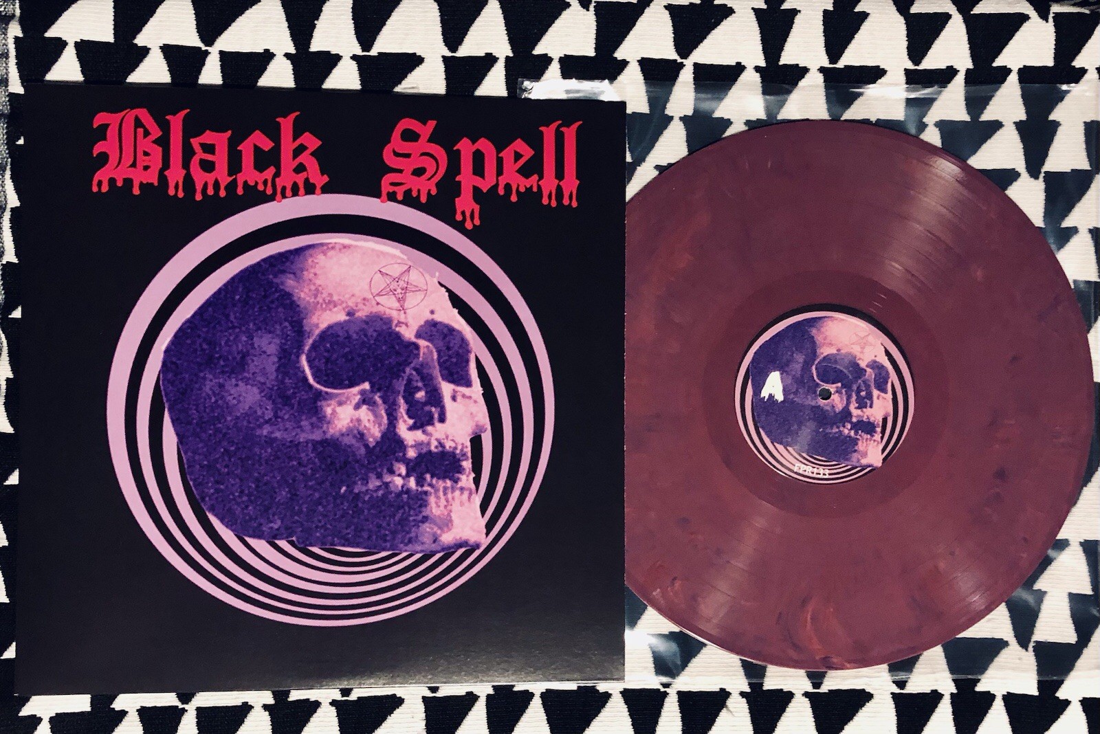 BLACK SPELL s/t RARE 250 copies Purple color vinyl LP record self titled DOOM