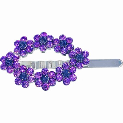 USA ELEGANT FLOWERS MAGNETIC BARRETTE HAIR CLIP HAIRPIN  display picture 3