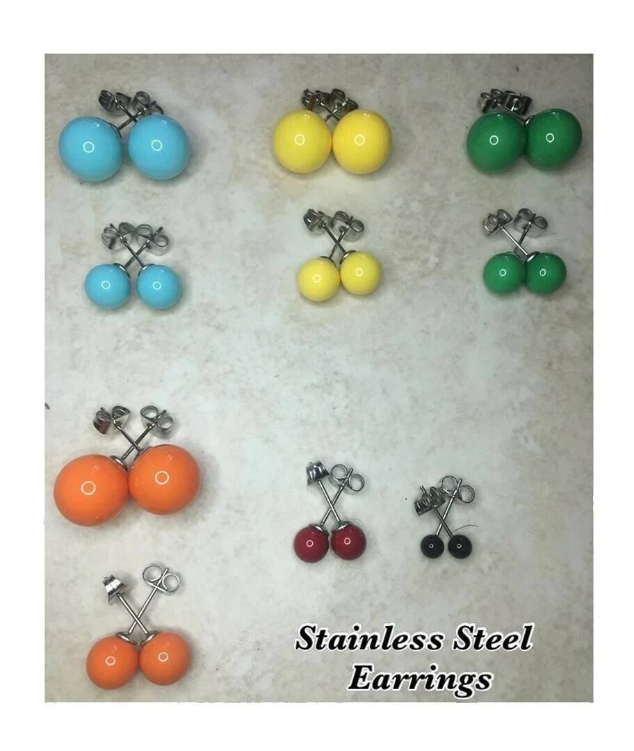 Onyx Stone Surgical Steel Fashion Jewelry