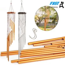 Wind Chimes Large Deep Tone Chapel Bells 18 Tubes Outdoor Garden Home Decor SALE