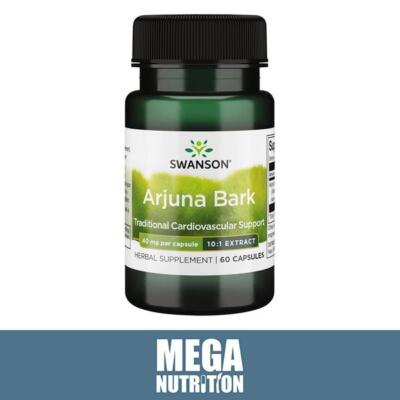 Swanson Vollspektrum Arjuna Rinde 10:1 Extrakt Herzgesundheit | 40 mg 60 Kapseln