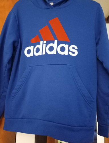 Boy's Royal Blue Sz. L (14/16) ADIDAS Hoodie in Good Preowned Condition! - Picture 4 of 8