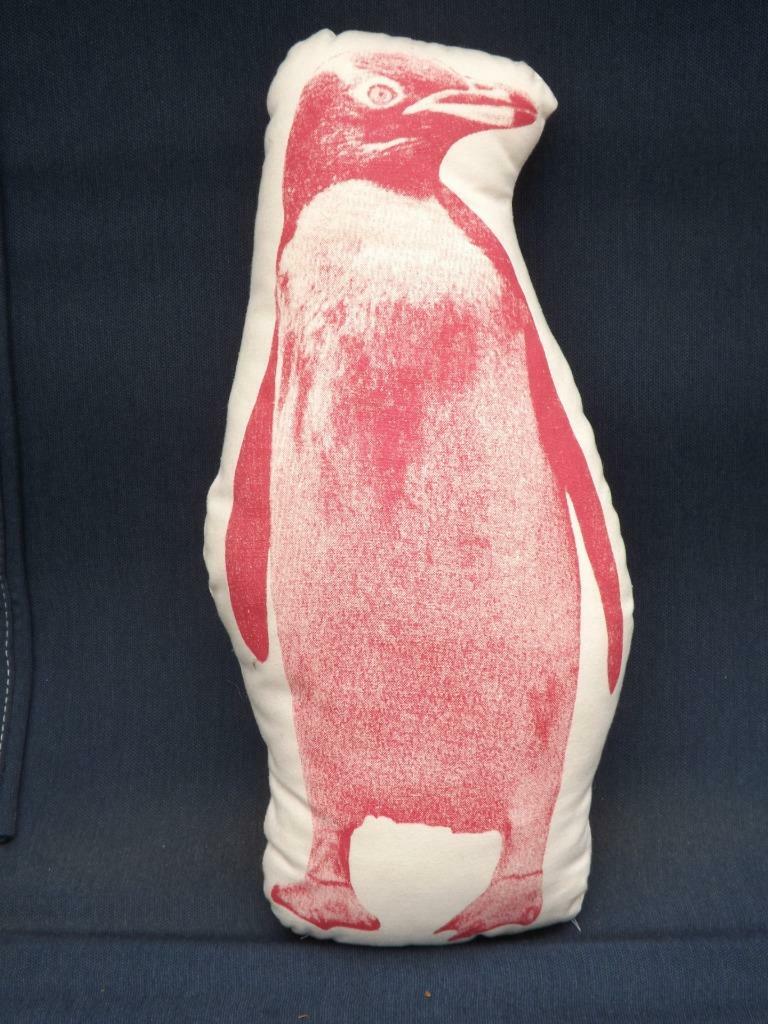 Penguin Pillow Ross Menuez Salvor Projects Stuffed Cushion 17x8" eBay