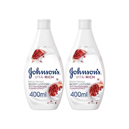 2x Johnson's Bodylotion Vita-Rich Brightening With Pomegranate Flower 400ml - Bild 1 von 1