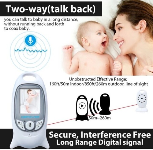 NEU Kabelloses Video Babyphone mit einem 2,0 Farb-LCD-Bildschirm - Bild 3 von 5
