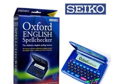 Image of Seiko ER1100 Oxford English SpellChecker Crossword Solver Calculator Games New