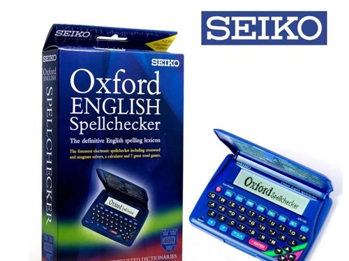 Seiko ER2100 Oxford English SpellChecker Crossword Solver Calculator Games New
