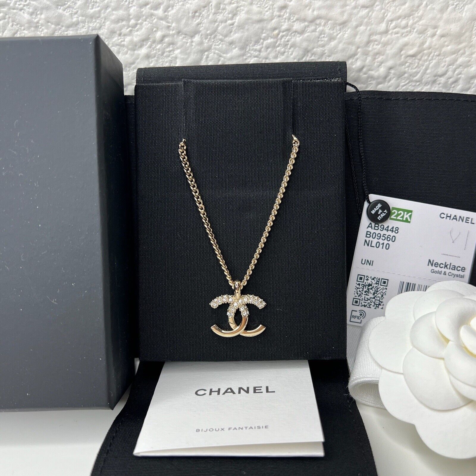 Chanel CC logo Chain Necklace  hkvintage